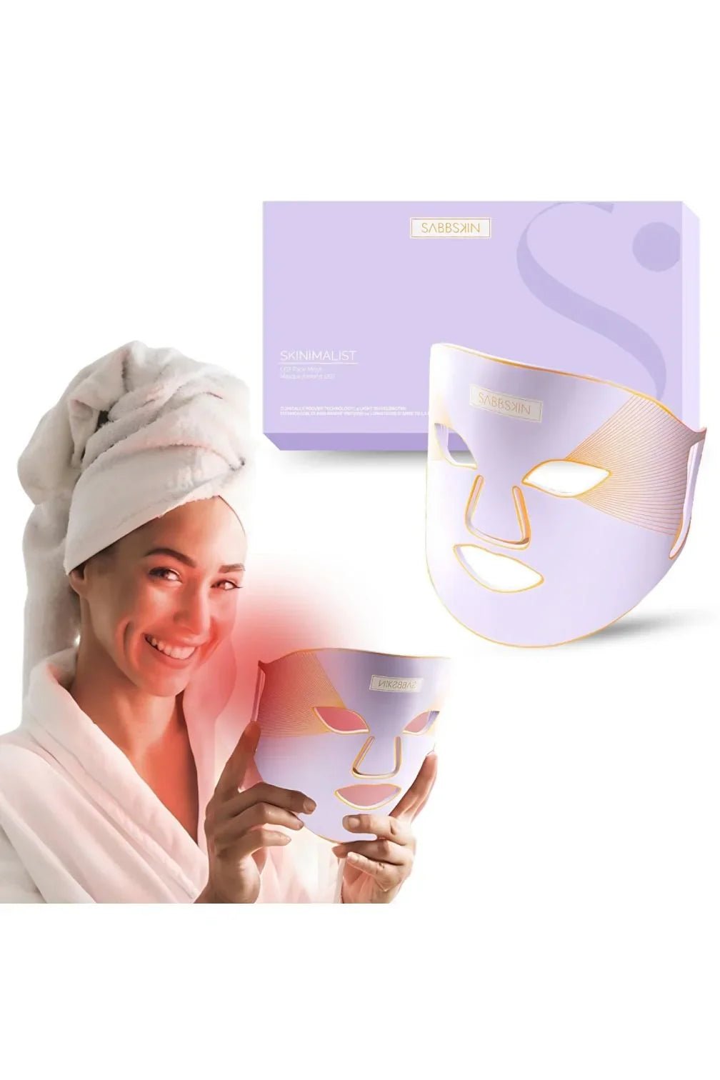 Skinimalist™ LED Light Mask Clinical Light Therapy • Asian - Skin Brightening • FDA - Cleared - Sabbskin