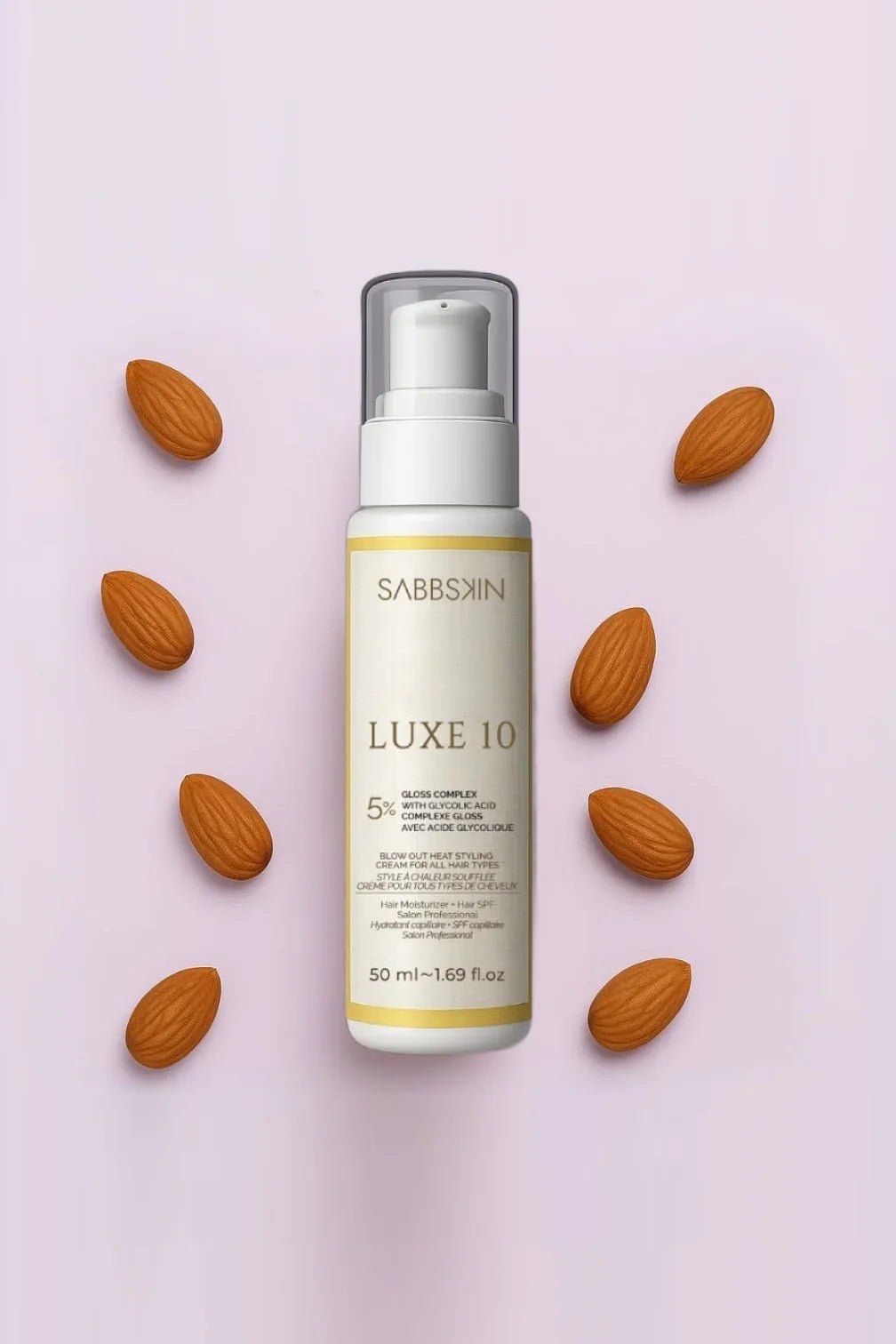 Luxe 10 Heat Protection Blowout Cream With 5% Glycolic Acid - Sabbskin