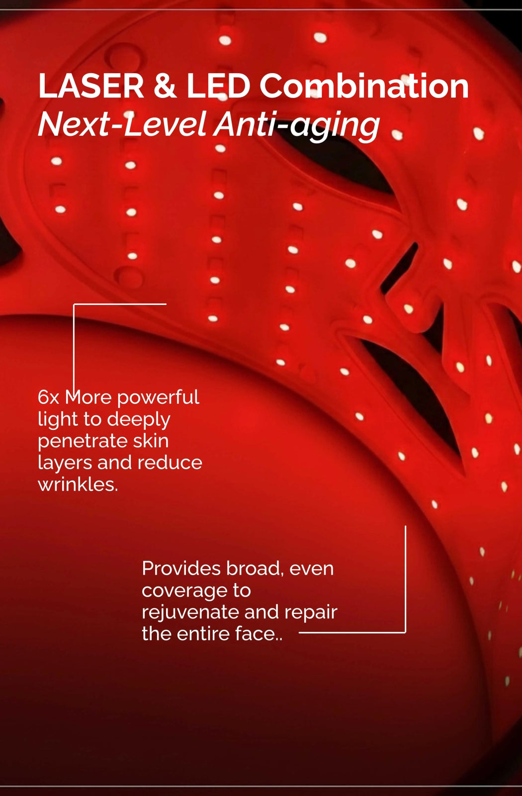 Skinimalist™ LED Light Mask Clinical Light Therapy • Asian - Skin Brightening • FDA - Cleared - Sabbskin